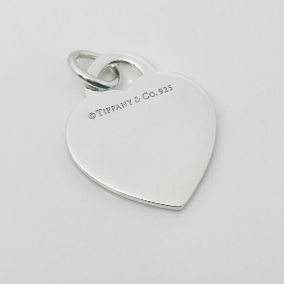 Please Return to Tiffany Extra Large Heart Tag Pendant or Charm 1.2" - Picture 4 of 6